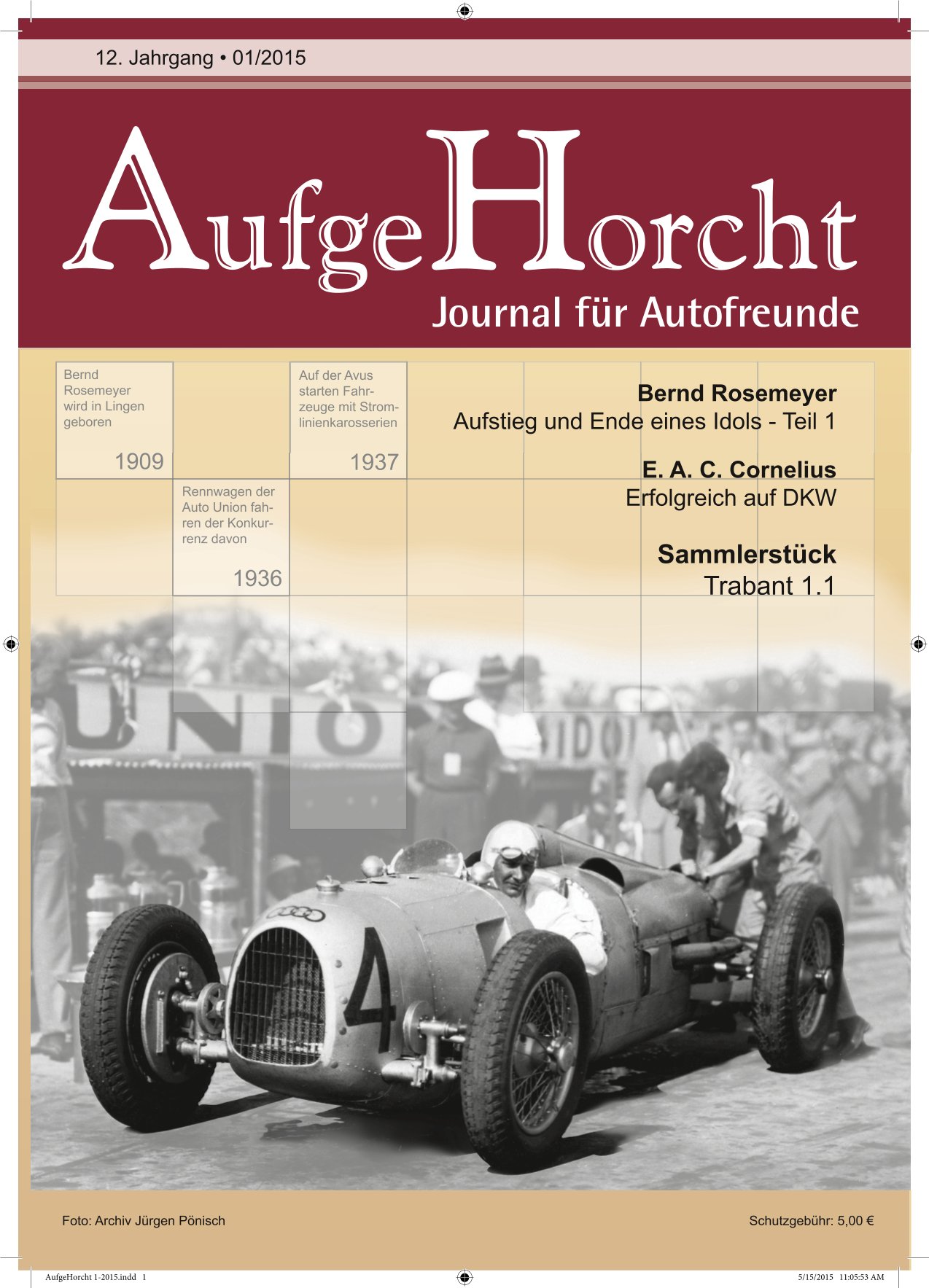 AufgeHORCHt Ausgabe 1/2015